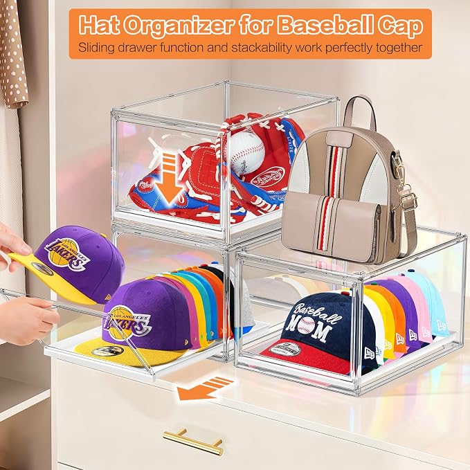 Hat Storage Box for Baseball Cap, - Image 5