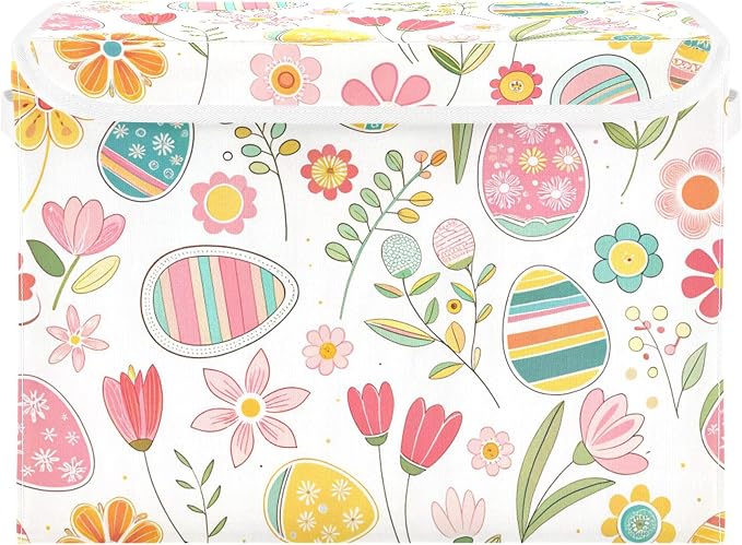 Easter Flower Eggs Storage Bins by LLCxigua