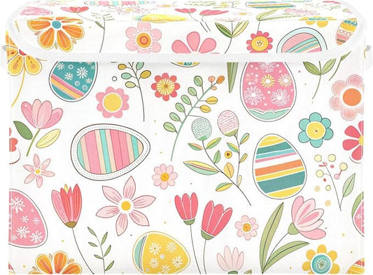 Easter Flower Eggs Storage Bins by LLCxigua