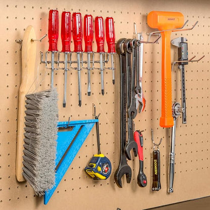 Hiltex 53106 Pegboard Hook Assortment Set, 50 Piece Heavy Duty, Pegboard Hooks - Image 5