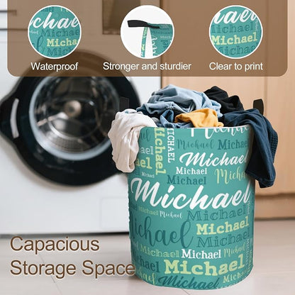 Custom Name Laundry Hamper, Personalized Laundry Baskets - Image 5