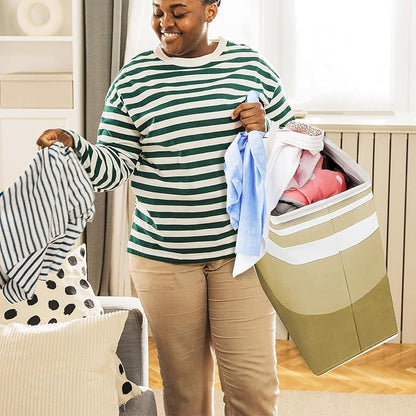 4-Pack Foldable Laundry Basket, Large Laundry Baskets - Image 5