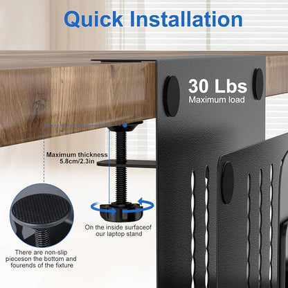 HAMOPY Desk Side Storage, 2 Tier Steel Hanging Desk Organizer - Image 6