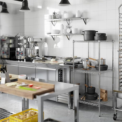 24" Deep x 24" Wide x 54" Height Wire Shelving Kit | 3-Tier | NSF Commercial - Image 7