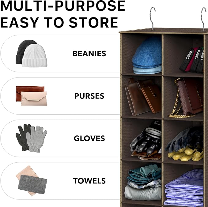 Simple Houseware 20 Section Shelves Hanging Shoes Organizer Holder - Image 7