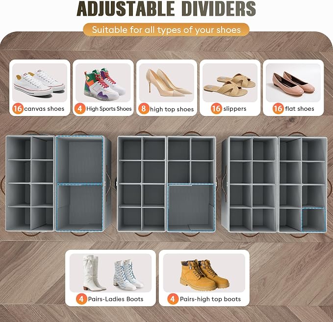 Budding Joy 2 Pack Shoe Organizer - Image 2