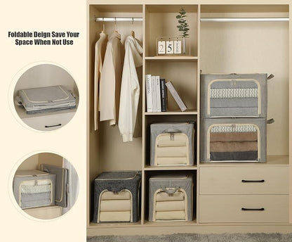 3 Opeings Large Clothes Storage Bins - Image 5