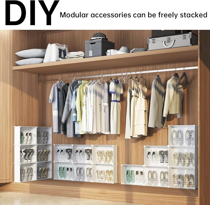 MAGINELS 5-Tier Slim Shoe Rack Organizer, Thin Storage Shelf - Image 5