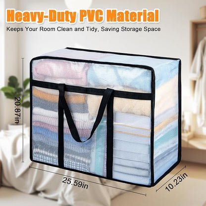 6 Pack Clear Blanket Storage Bags - Image 5