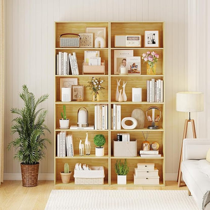 Giantex 6-Tier Bookcase, Freestanding Storage Organizer w/Open Shelves - Image 8