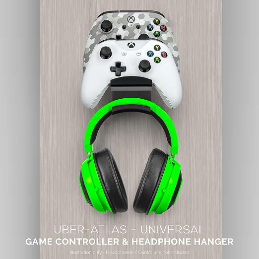BRAINWAVZ The UberAtlas Dual Game Controller & Headphone Stand Wall Mount Holder - Image 5