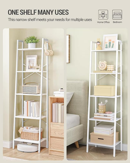 Hzuaneri Ladder Shelf, Freestanding Corner Storage Shelf | Bookcase - Image 4