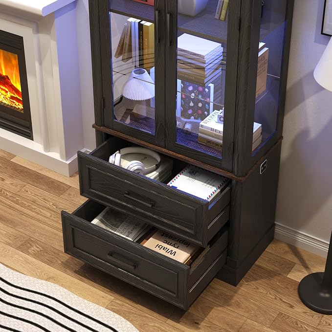 St.Mandyu 71" Tall Display Cabinet - Image 5