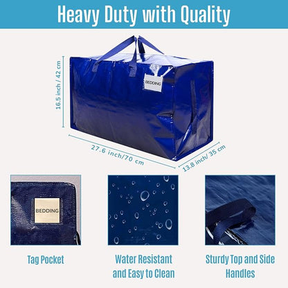 VENO 6 Pack Moving Bags and Large Christmas Decoration Storage Bins - Image 4