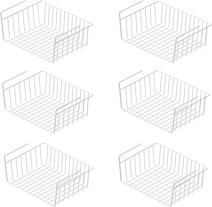 Simple Houseware 6PK Under Shelf Basket - Image 9
