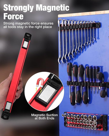 WORKPRO 6-Piece Magnetic Socket Organizer and Magnetic Screwdriver Organizer Set - Image 4