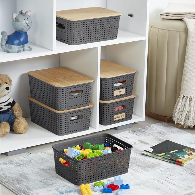 Bagnizer Small Plastic Storage Bins - Image 4