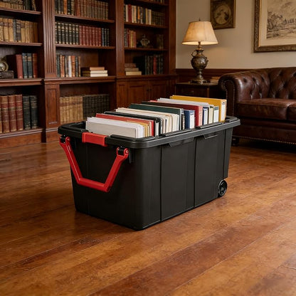 40-gallon wheeled plastic storage boxes - Image 6