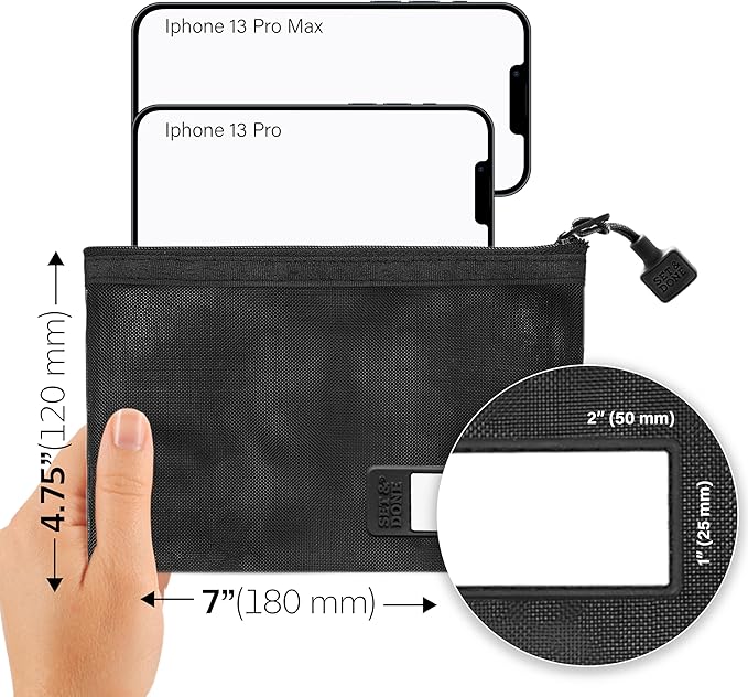Set & Done Small Mesh Zipper Pouches – Nylon Cosmetic Bags - Image 4