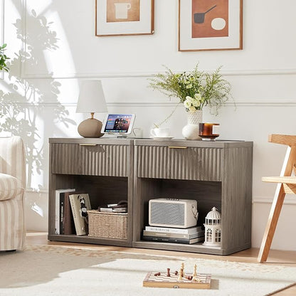 LEYAOYAO Fluted Nightstand - Image 3