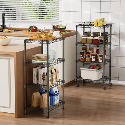 Golpart Small Shelves Storage Wire Metal Adjustable Shelf Unit - Image 2