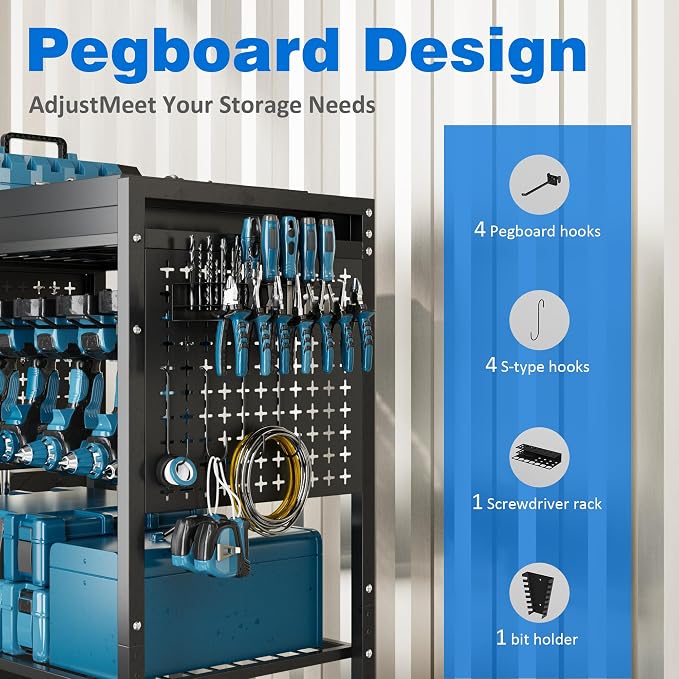 Large Power Tool Organizer Cart - Image 4