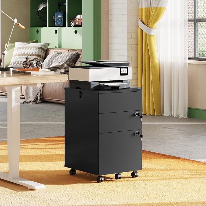 DEVAISE 3 Drawer File Cabinet - Image 2