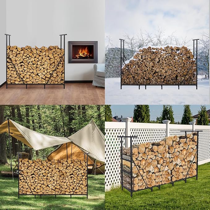 Vailge Firewood Rack Outdoor 6FT - Image 7