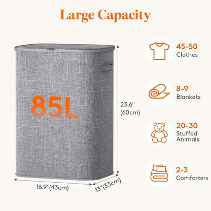 Lifewit 85L Large Laundry Basket - Image 3