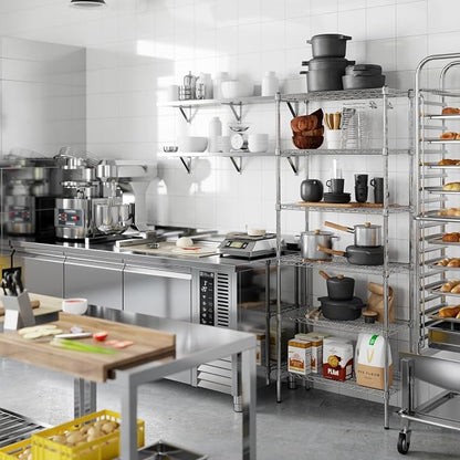 14" Deep x 30" Wide x 74" Height Wire Shelving Kit | 6-Tier | NSF Commercial - Image 5