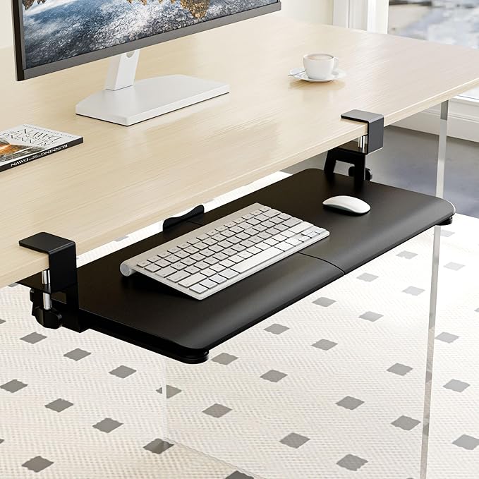 ERGOMAKER Keyboard Tray Under Desk, Pull Out Keyboard Tray - Image 5