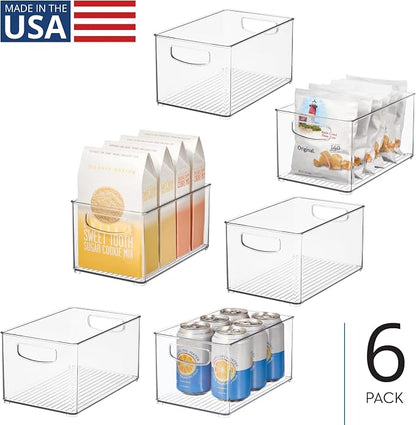 iDesign Stackable Clear Plastic Bin, - Image 2