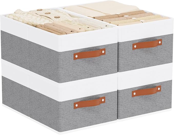 Storage Basket for Shelves, Closet Bin by YheenLf