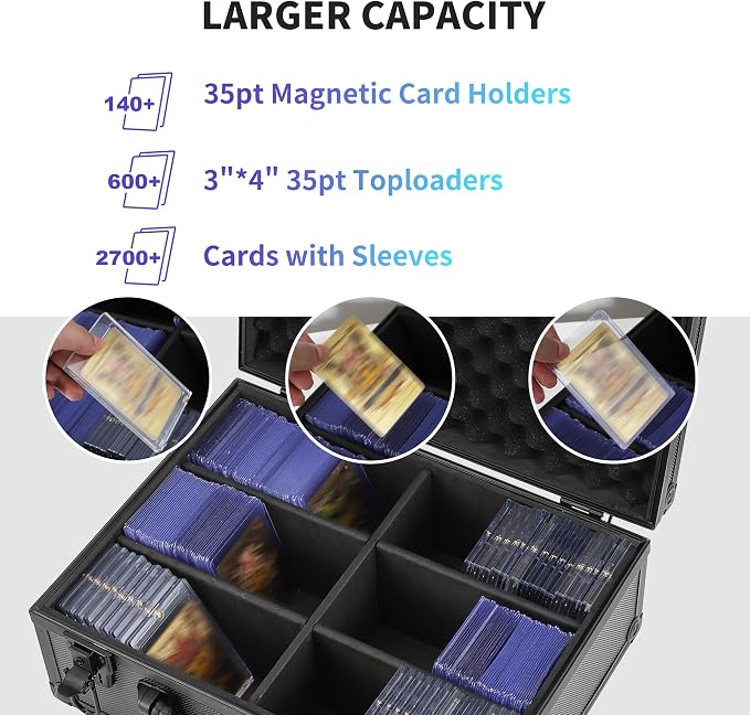 HZGXQN Toploader Storage Box for 3" x 4" 35pt Rigid Card, Top Loader Card - Image 2