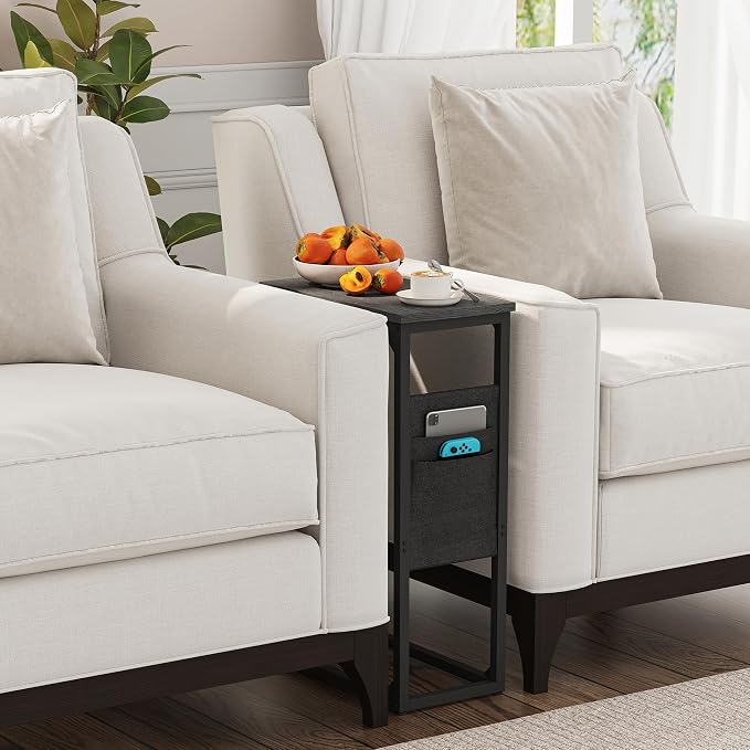 TUTOTAK C Shaped End Table, Side Table - Image 8