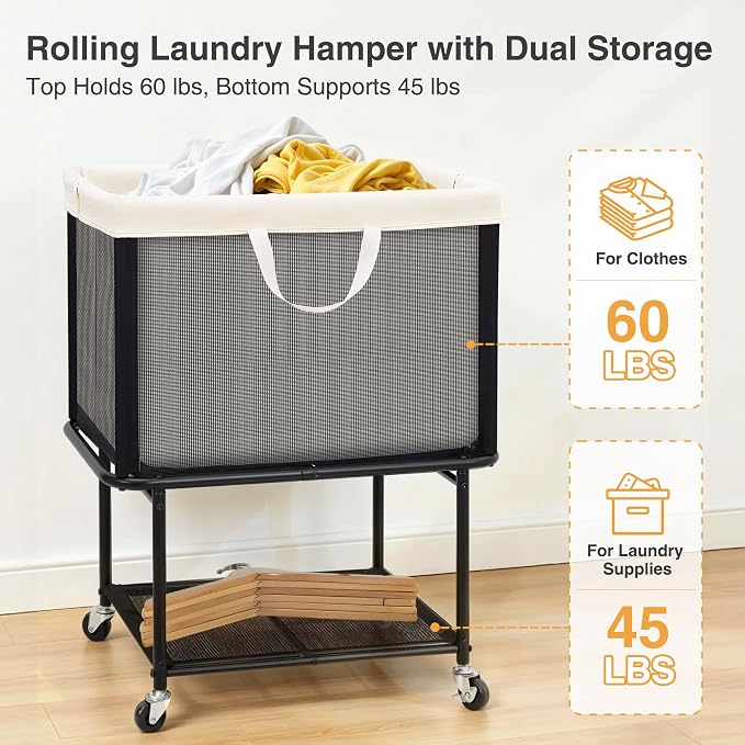 STO STO Rolling Laundry Hamper - Image 7