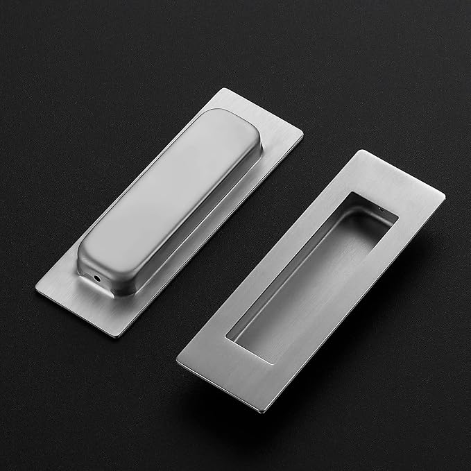 Ravinte Sliding Closet Door Handles Flush Pulls Recessed Finger Pulls - Image 2