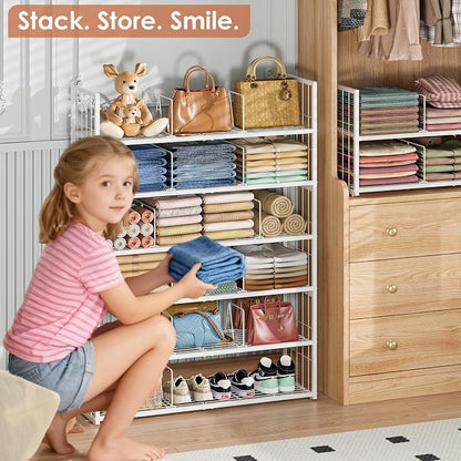 Hongtamoya Stackable Closet Storage Shelf - Image 2