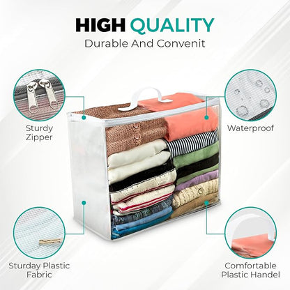 6 pack Clear Plastic Storage Bag - Image 5