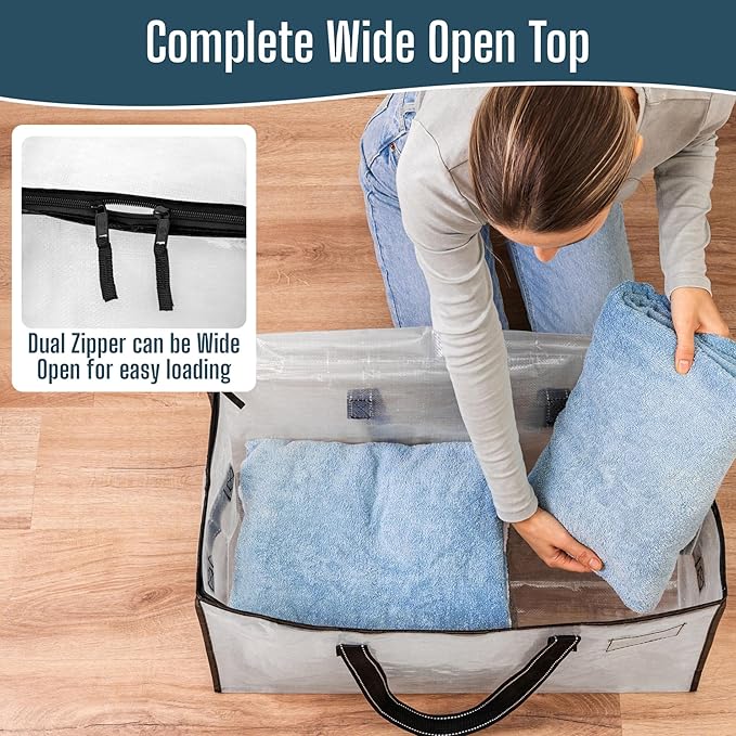 VENO 8 Pack Heavy Duty Moving Bags, College Dorm Essentials Packing Supplies - Image 3