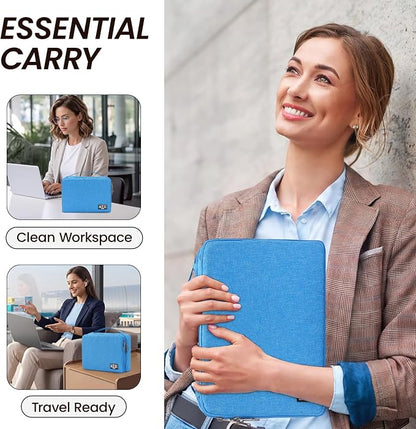 Large Electronic Organizer Travel Case, Double Layer Tech Pouch - Image 7