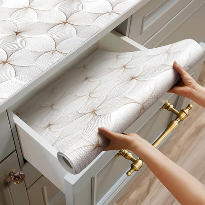 Quttisay Shelf Liner for Kitchen Cabinets, Non Adhesive Cabinet Liner, Non-Slip by Quttisay