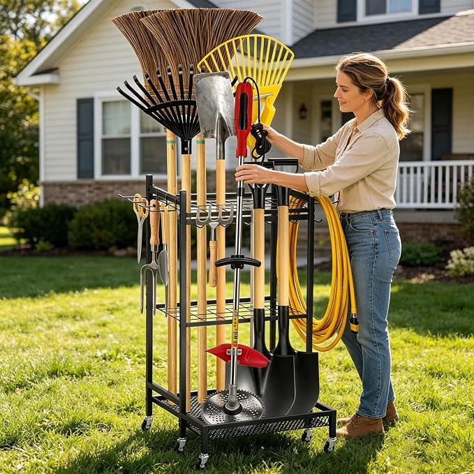 Garden Tool Organizer Rack - Image 6