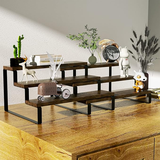2 Pack 3 Tier Expandable Spice Rack OrganizerDisplay Riser Stand, Kitchen - Image 5