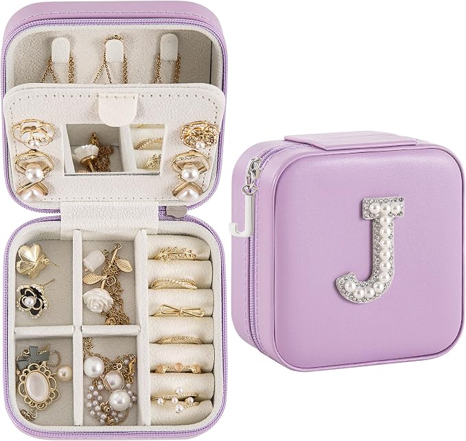 Travel Jewelry Case, Small Jewelry Box Organizer by Unknown