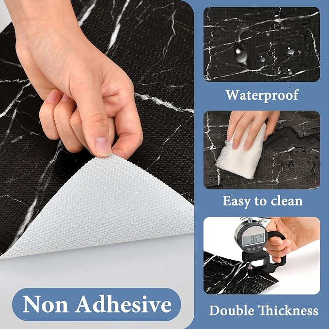 Drawer and Shelf Liner for Kitchen Cabinet: 17 in X 20 Ft Non Slip Waterproof - Image 3