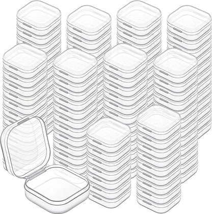 Jetec 120 Pieces Mini Plastic Clear Beads Storage Containers Box by Jetec
