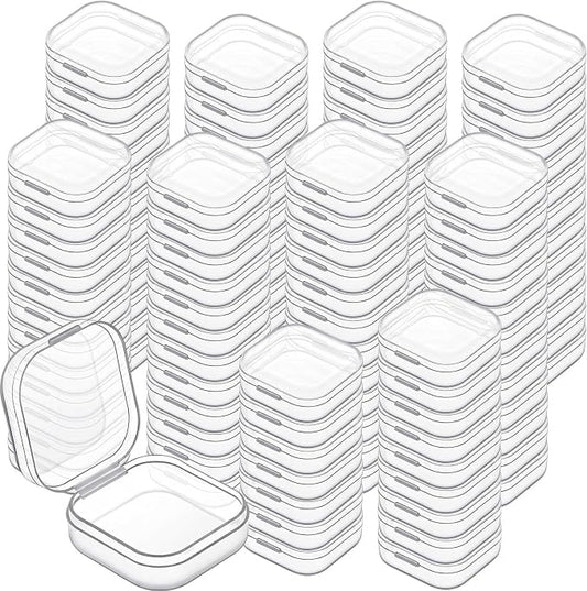 Jetec 120 Pieces Mini Plastic Clear Beads Storage Containers Box by Jetec