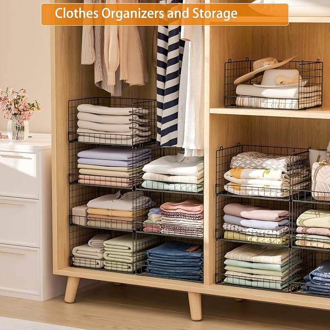 Yociyoga 7-Tier Stackable Closet Organizers and Storage Shelves, Foldable - Image 2