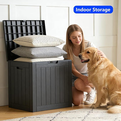 35 Gallon Resin Deck Box All Weather Outdoor Storage Box - Image 5